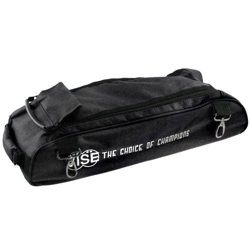 Vise 3 Ball Clear Top Roller Shoe Bag Black