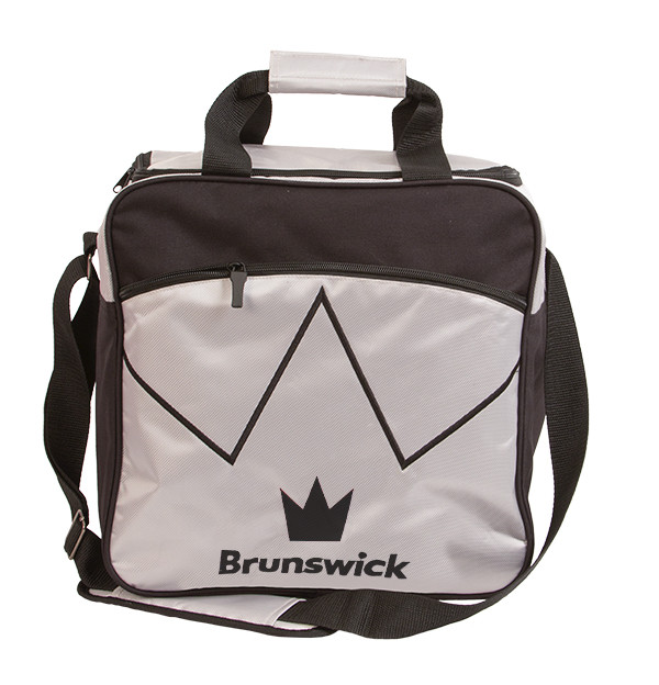 Brunswick Blitz 1 Ball Single Tote Bowling Bag Silver