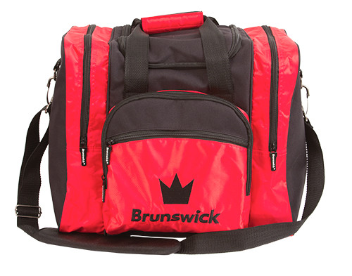 Brunswick Edge 1 Ball Single Tote Bowling Bag Red