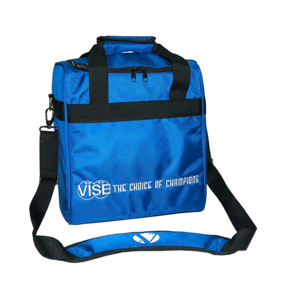 Vise 1 Ball Single Tote Bowling Bag Blue