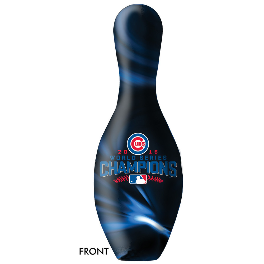 MLB Chicago Cubs World Series Champions 2016 Bowling Pin Front View