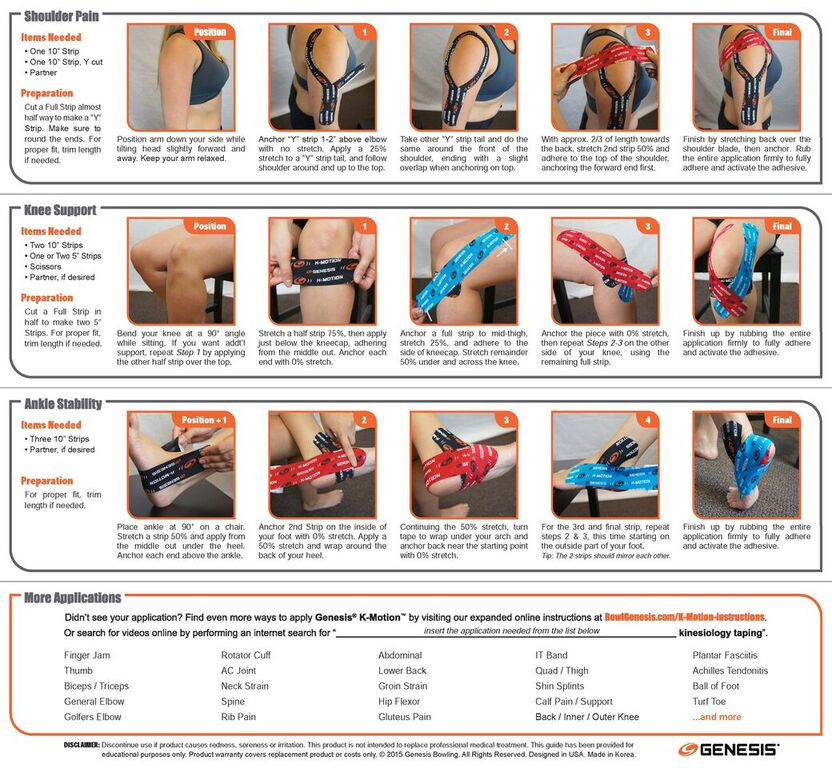 Genesis K-Motion Tape Blue (Pre-cut)