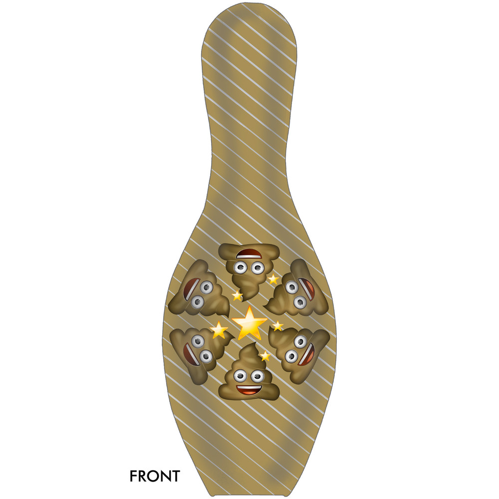 Emoji Bowling Pin Poo Happens