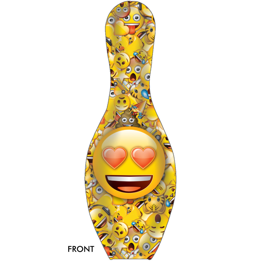 Emoji Bowling Pin Who Loves Ya