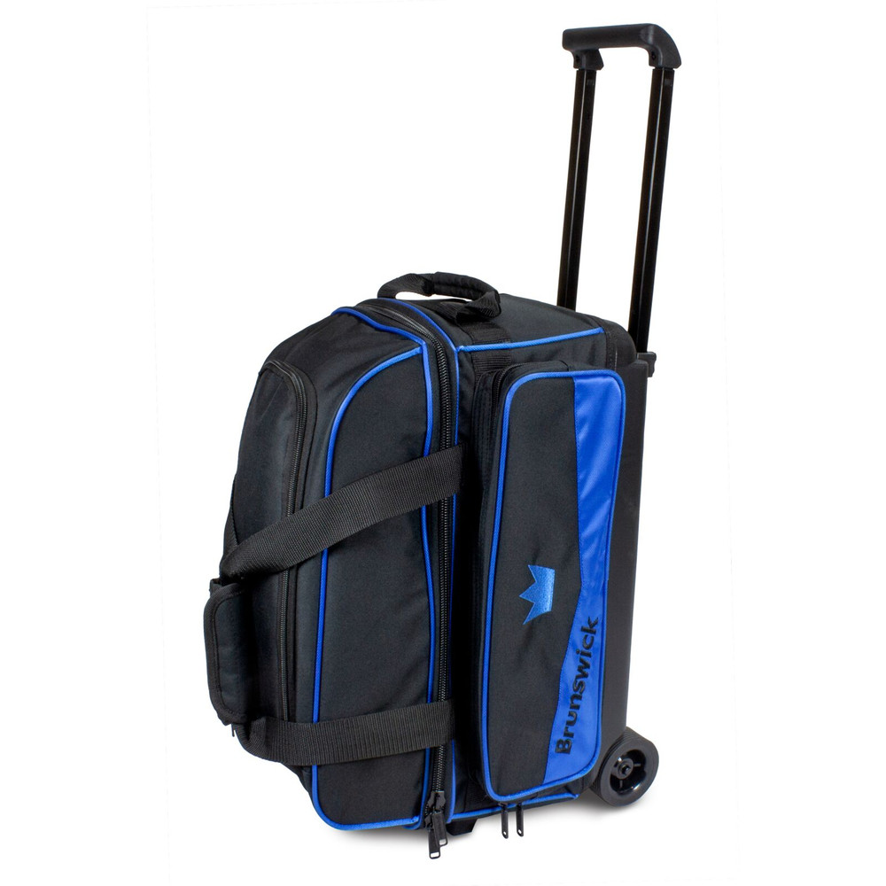 Brunswick Zone 2 Ball Double Roller Bowling Bag Royal