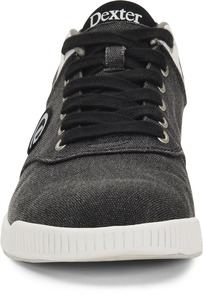 Dexter Kory III Comfort Canvas Mens Bowling Shoes Black White