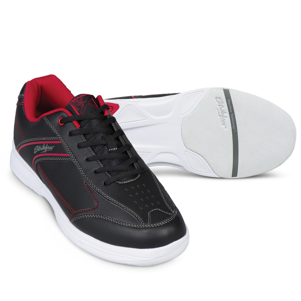 KR Strikeforce Flyer Lite Mens Bowling Shoes Black Red