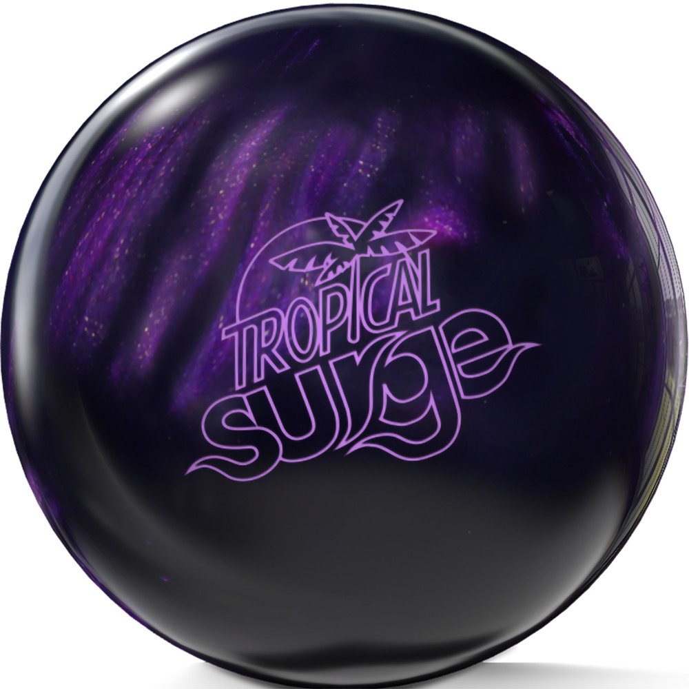 Tropical Surge Bowling Ball Pink Purple Front View