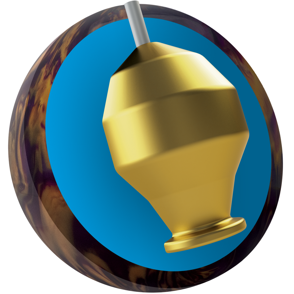 Ebonite Fireball Bowling Ball Purple Orange