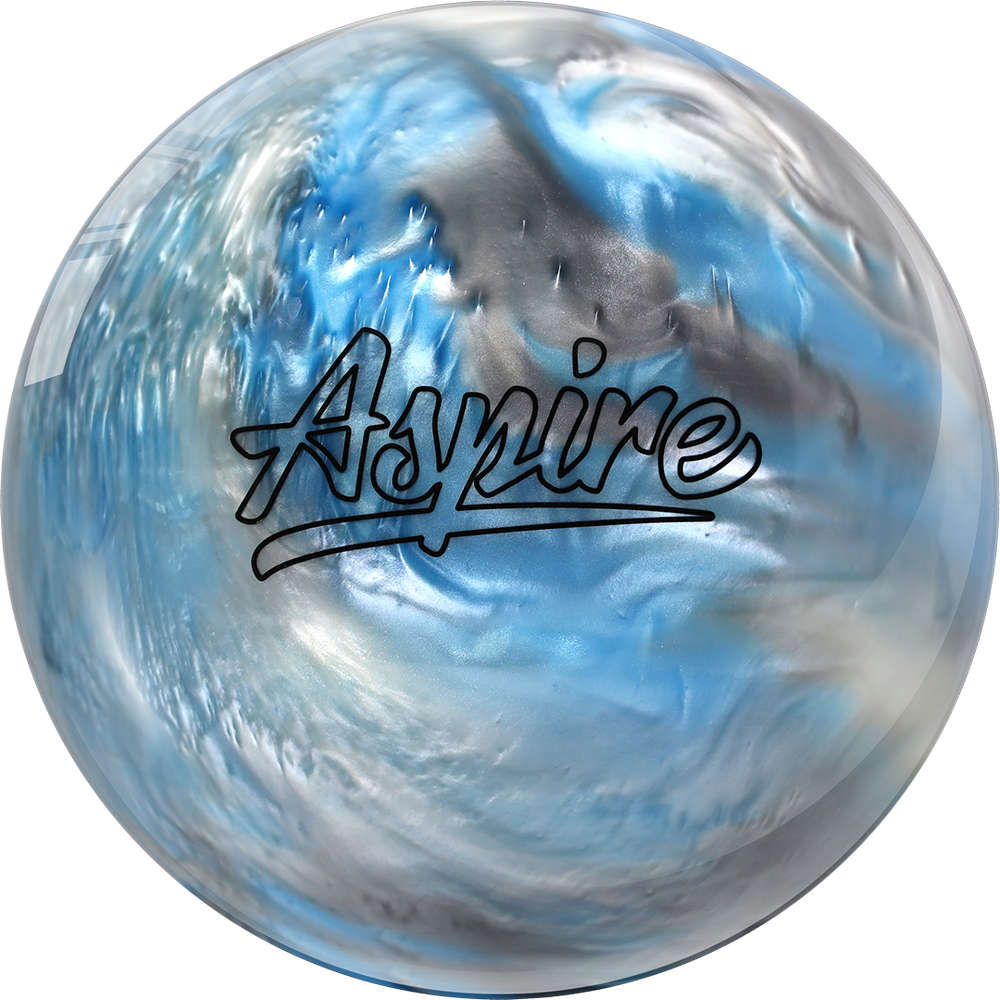 Aspire Sky Blue/Silver/White Bowling Ball