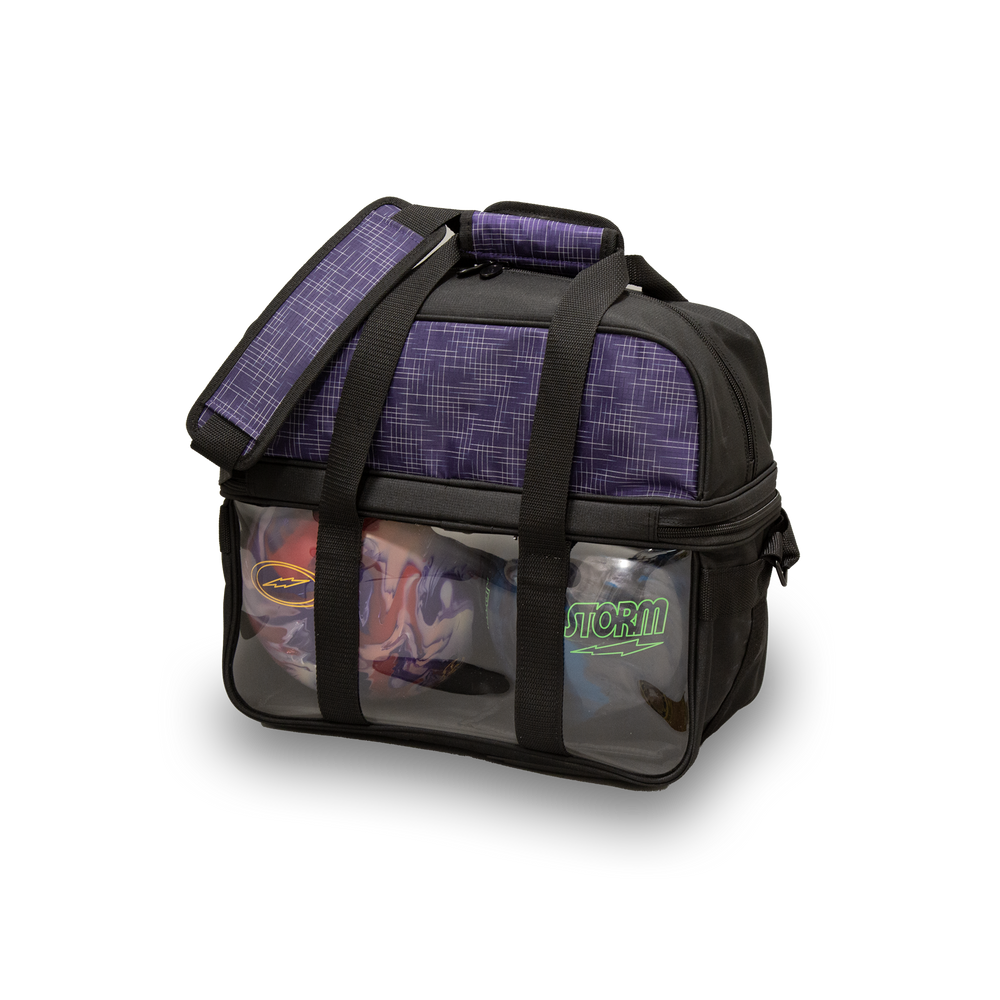 Storm 2 Ball Tote Deluxe Abstract Purple/Black