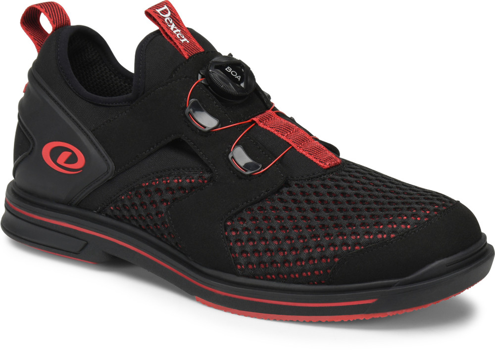 Dexter Pro Boa BOA Black/Red Right Hand Bowling Shoes