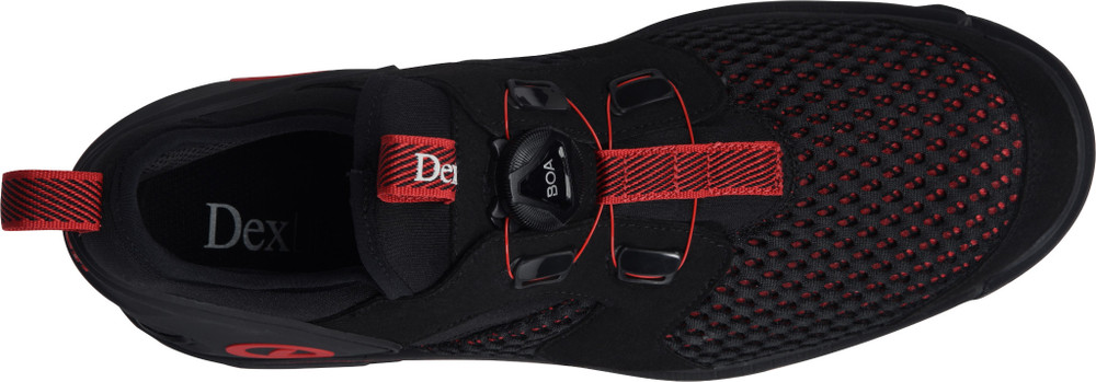 Dexter Pro Boa BOA Black/Red Right Hand Bowling Shoes