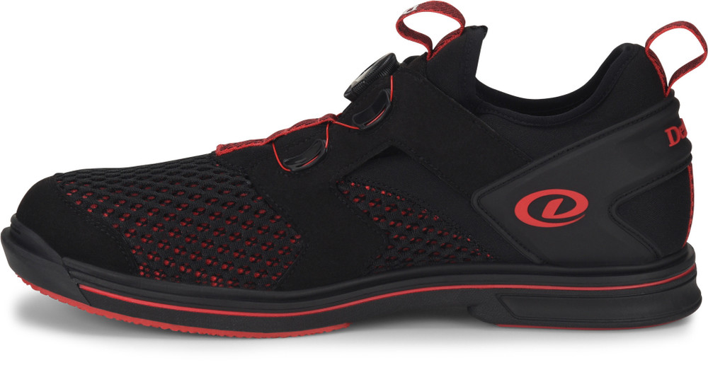 Dexter Pro Boa BOA Black/Red Left Hand Bowling Shoes