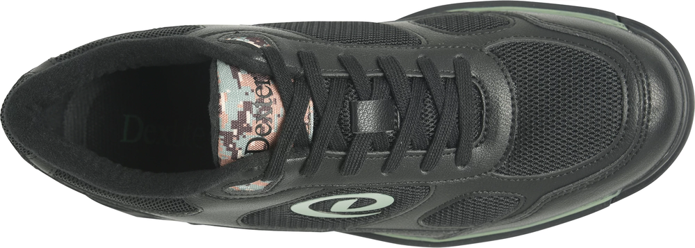 Dexter Randy Black/Camo Green Bowling Shoes Wide
