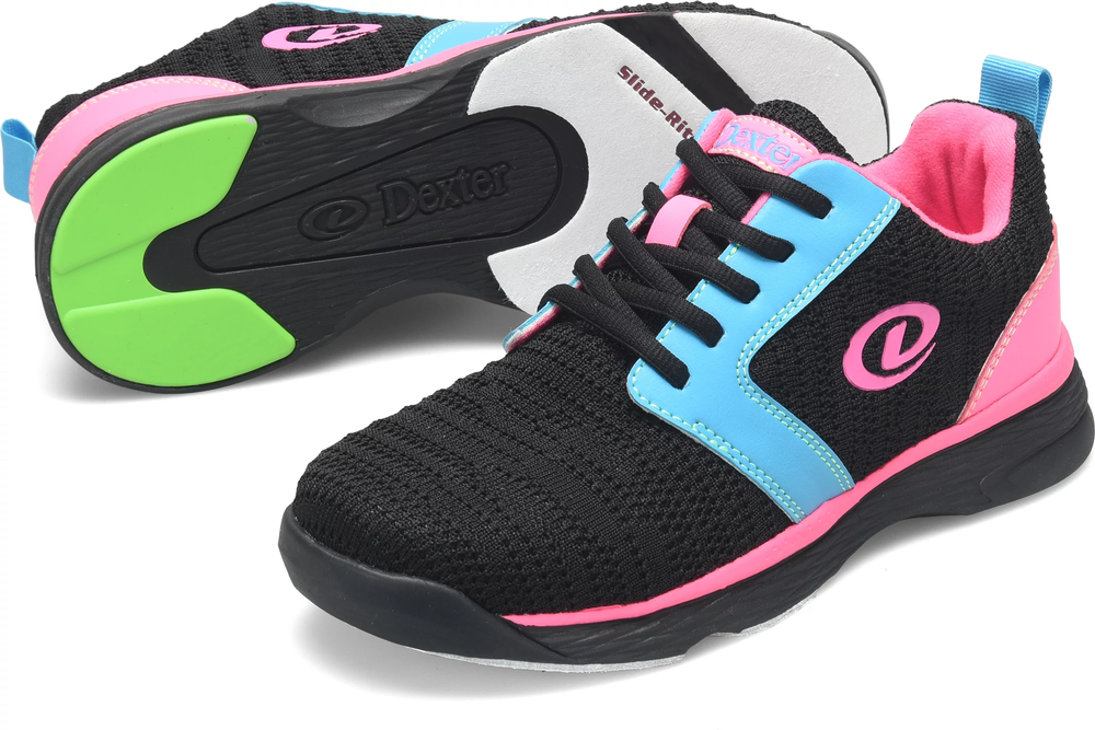 Dexter Raquel Lx Black/Blue/Pink Glow Bowling Shoes