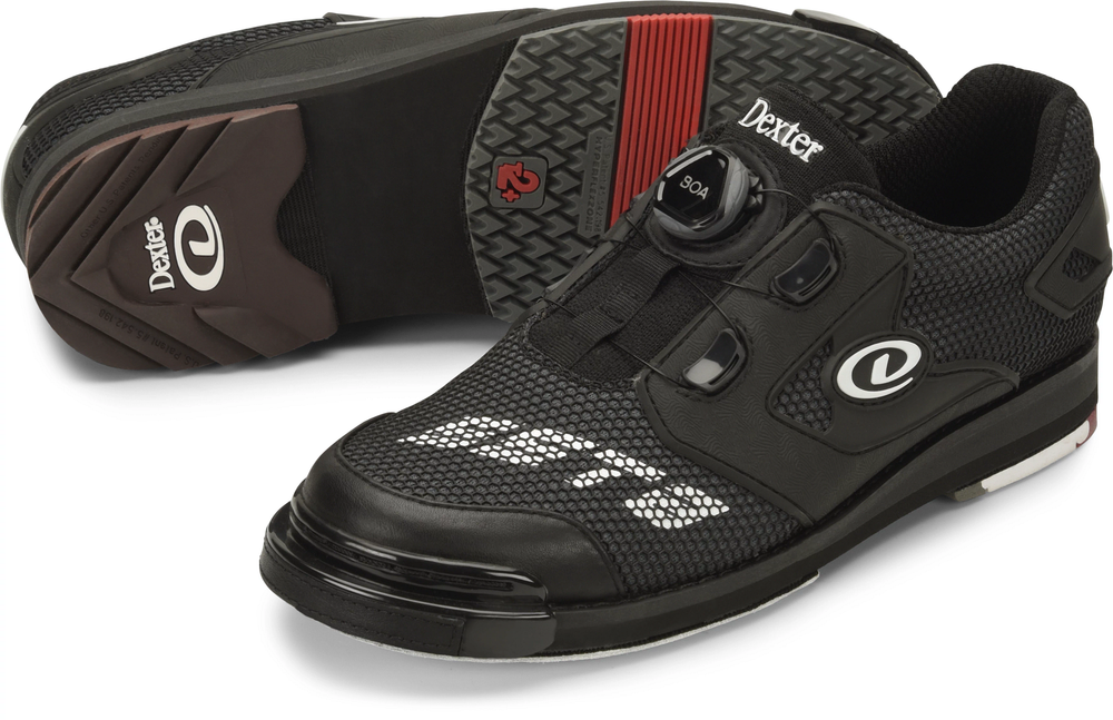 Dexter Sst8 Power Frame Boa BOA Black/Dark Grey Bowling Shoes Wide