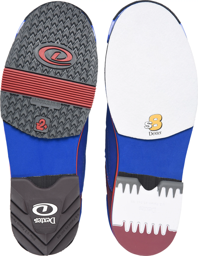 Dexter Sst8 Power Frame Boa BOA Blue/Red Bowling Shoes Wide