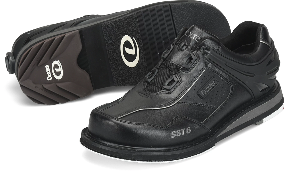 Dexter Sst6 Hybrid Boa BOA Black/Gunmetal Left Hand Bowling Shoes