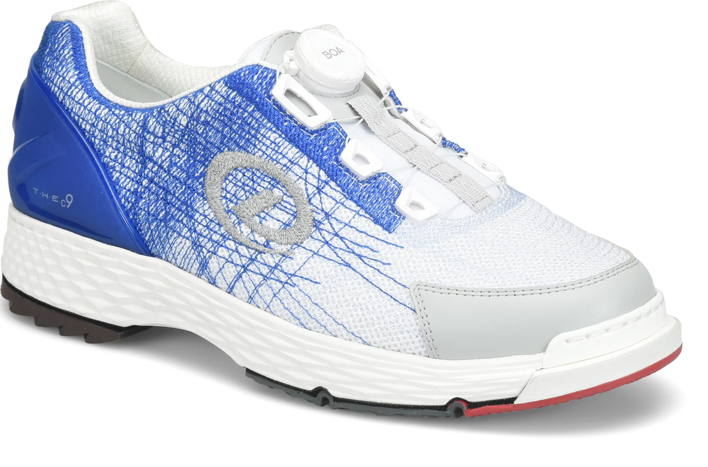 Dexter The C9 Techknit Boa BOA Blue/White Bowling Shoes Wide