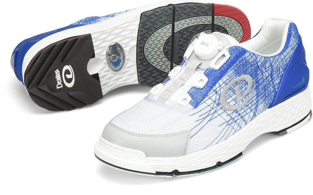 Dexter The C9 Techknit Boa BOA Blue/White Bowling Shoes Wide
