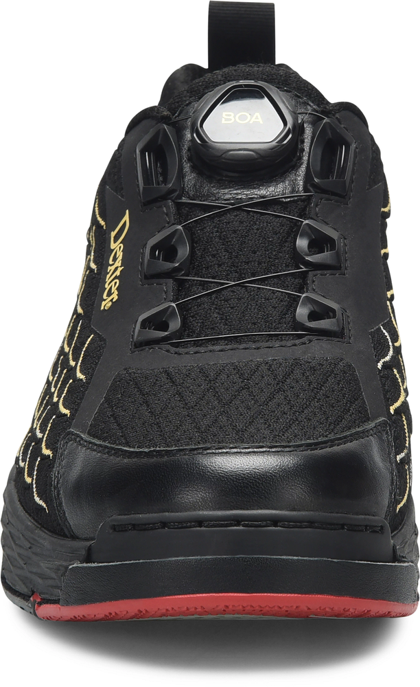Dexter The C9 Knit Boa BOA Black/Gold Bowling Shoes Wide