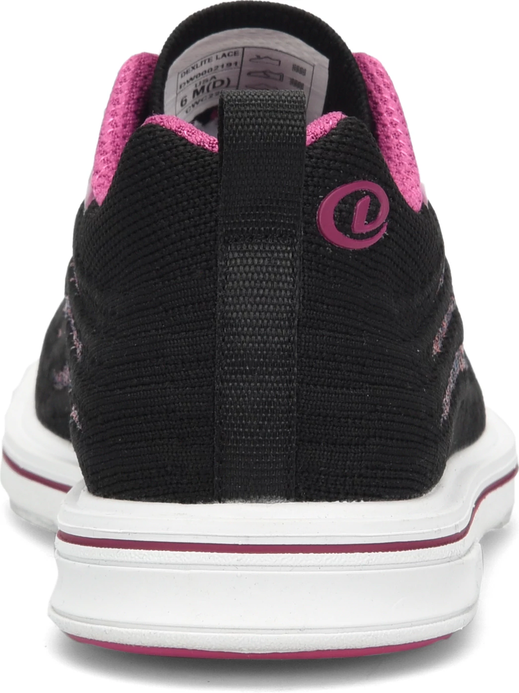 Dexter Dexlite Knit Black/Pink Bowling Shoes