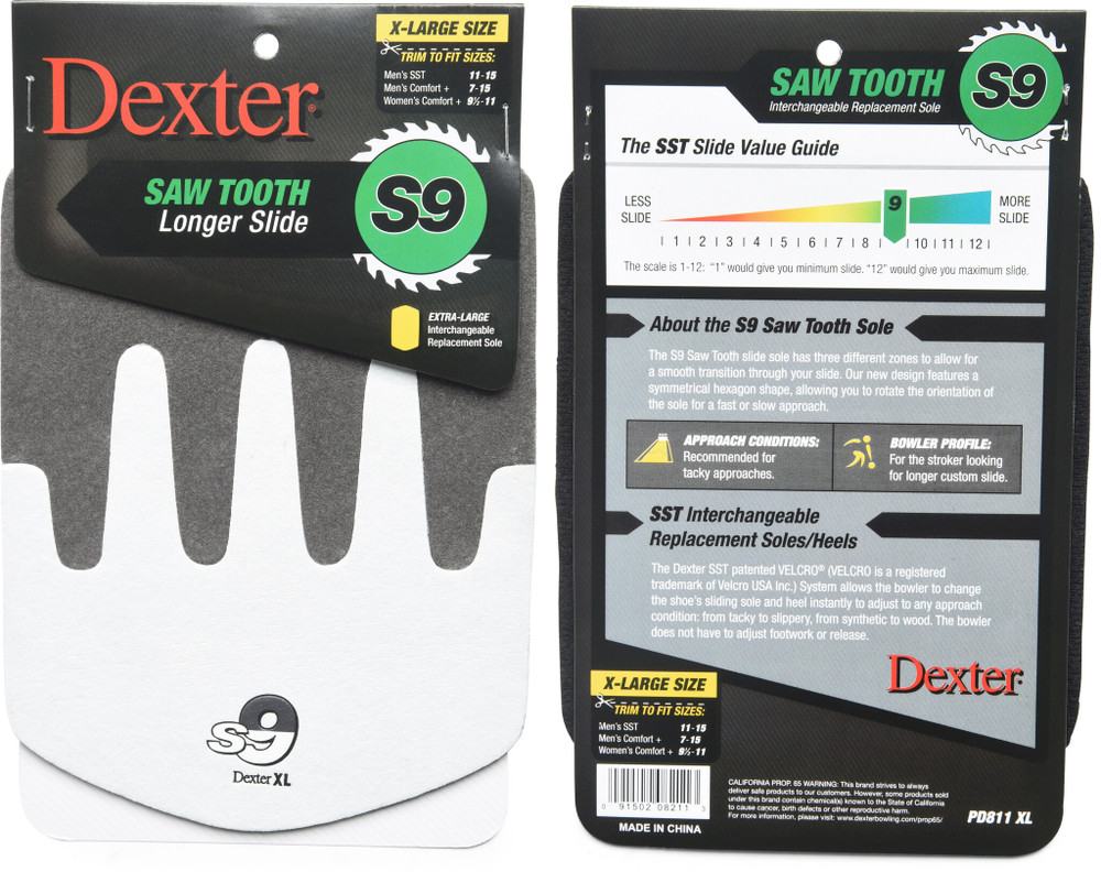 Dexter SST Replacement Slide Sole S9 Saw Tooth