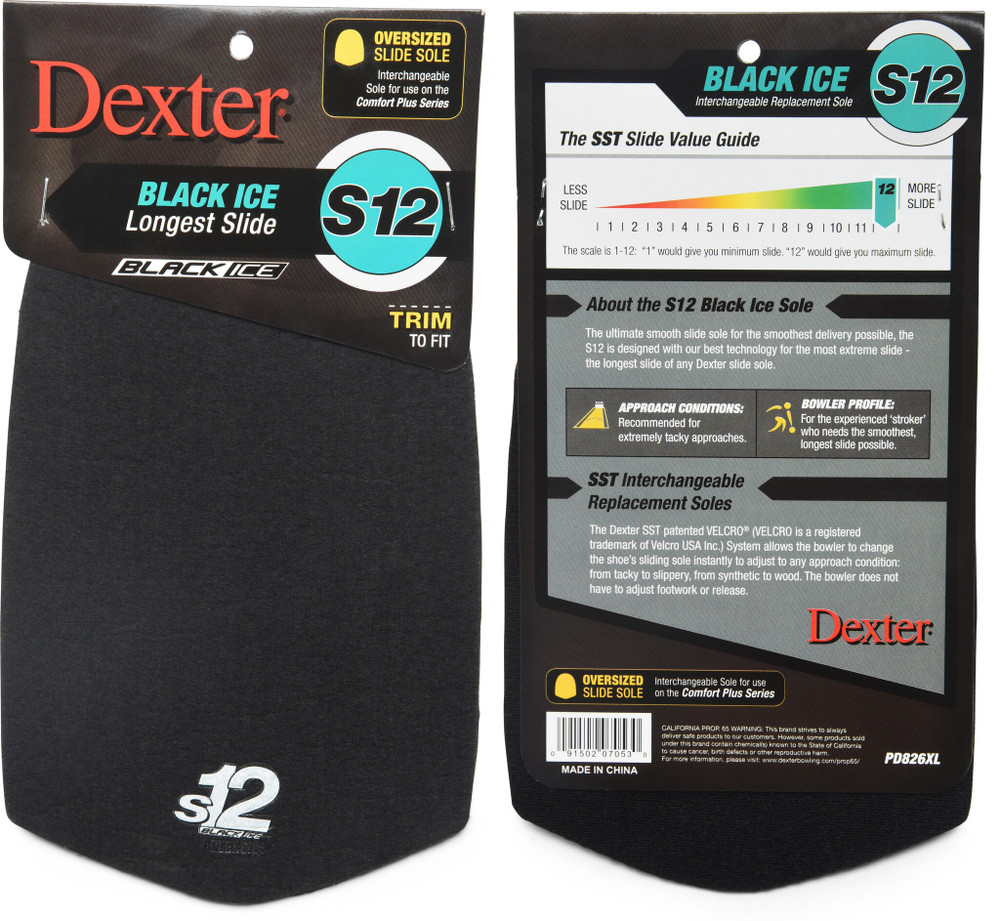 Dexter SST Replacement Slide Sole S12 Black Ice