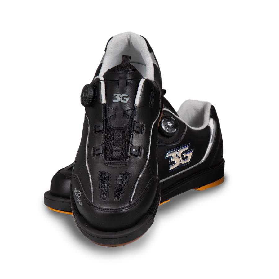 3G Dial Racer Black/Chrome Bowling Shoes RH Wide