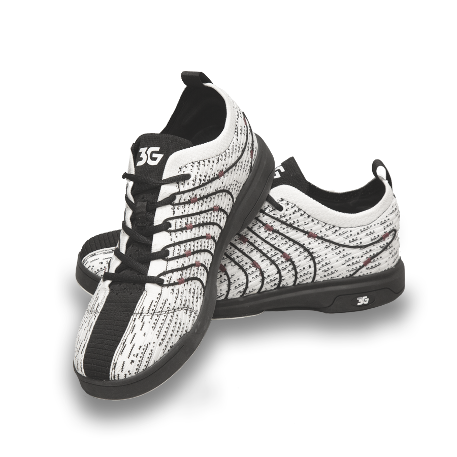3G Ascent II White/Black Bowling Shoes RH Medium