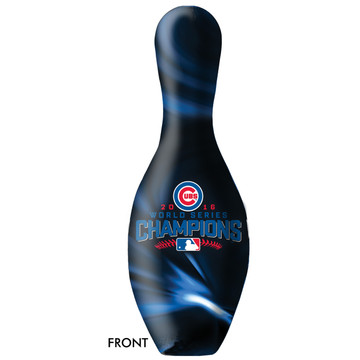 MLB Chicago Cubs World Series Champions 2016 Bowling Pin Front View