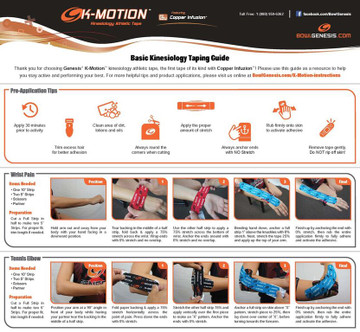 Genesis K-Motion Tape Blue (Pre-cut)