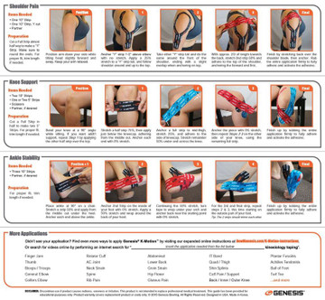 Genesis K-Motion Tape Blue (Pre-cut)