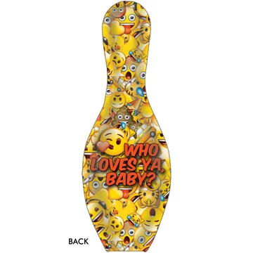Emoji Bowling Pin Who Loves Ya
