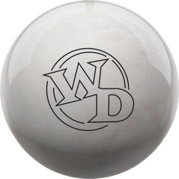 White Dot Bowling Ball Diamond Front View