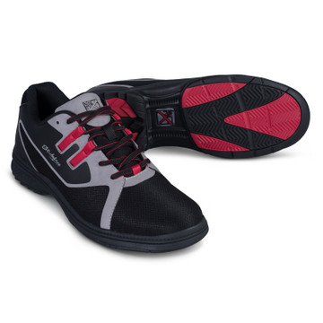 KR Strikeforce Ignite Mens Bowling Shoes Black Red Left Hand
