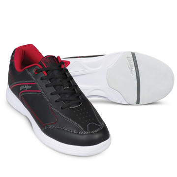 KR Strikeforce Flyer Lite Mens Bowling Shoes Black Red