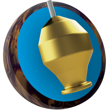 Ebonite Fireball Bowling Ball Purple Orange