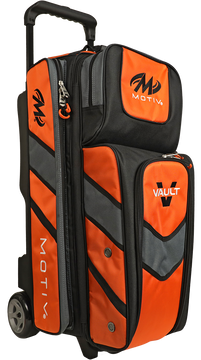 Motiv Vault 3 Ball Triple Roller Bowling Bag Tangerine