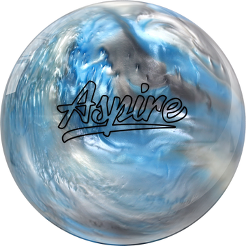 Aspire Sky Blue/Silver/White Bowling Ball