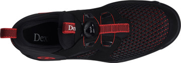 Dexter Pro Boa BOA Black/Red Right Hand Bowling Shoes