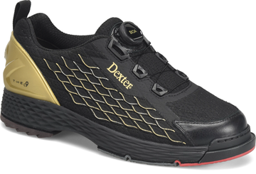Dexter The C9 Knit Boa BOA Black/Gold Bowling Shoes Wide