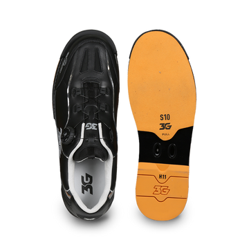 3G Dial Racer Black/Chrome Bowling Shoes RH Wide
