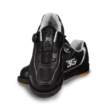 3G Dial Racer Black/Chrome Bowling Shoes RH Wide