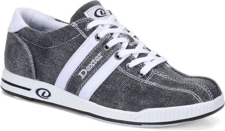 Dexter Kory II Comfort Canvas Mens Bowling Shoes Black White
