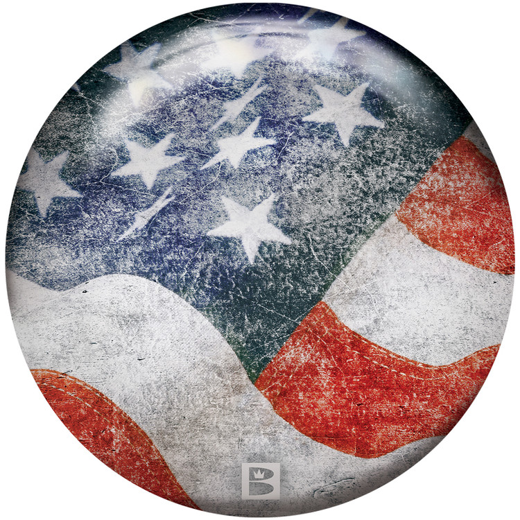 Brunswick Viz a Ball Bowling Ball Stars and Stripes Front View