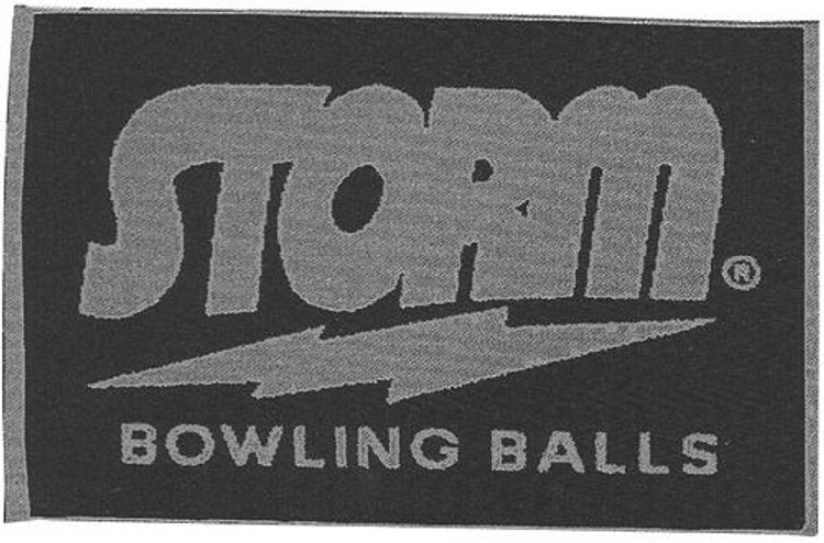 Storm Woven Towel Navy Silver