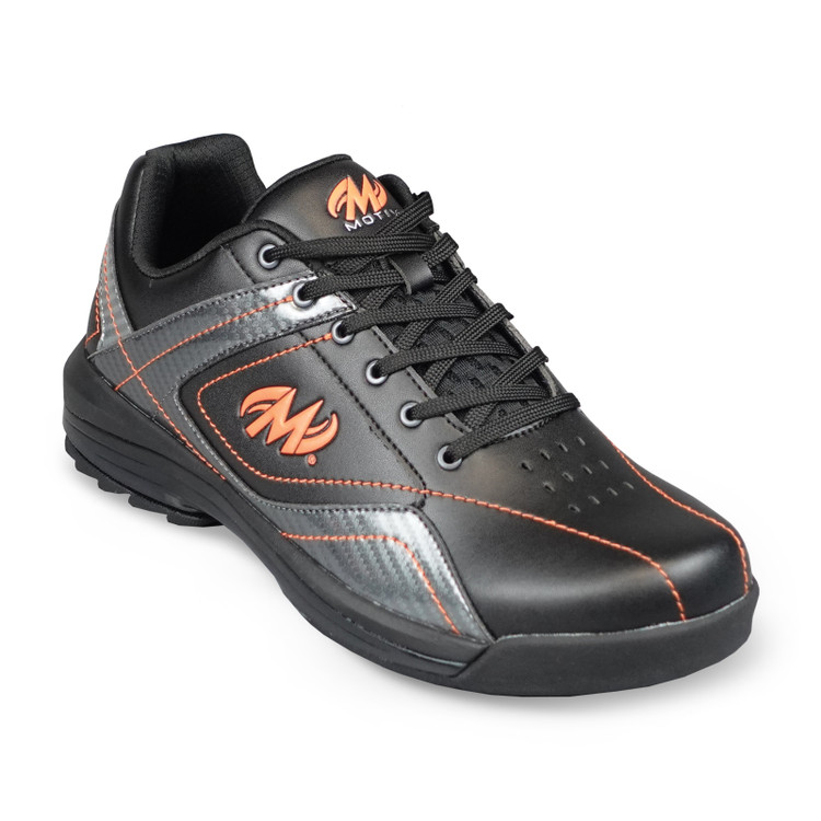 Motiv Propel Mens Bowling Shoes Black Orange Right Hand