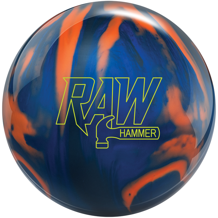 Hammer Raw Bowling Ball Blue Black Orange
